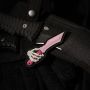 M-Tac нашивка Skeleton Knife PVC Pink