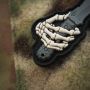 M-Tac нашивка Skeleton Knife PVC Grey