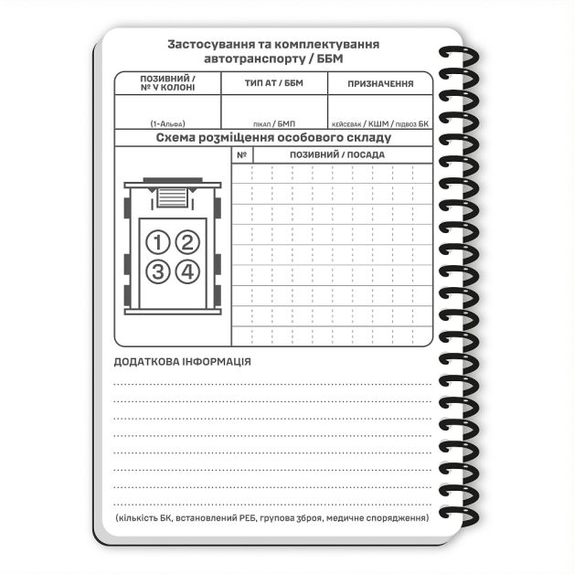 Ecopybook Tactical Блокнот командира отделения (розш.)