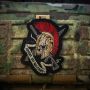 M-Tac нашивка шолом Vivere Est Militare (вишивка)