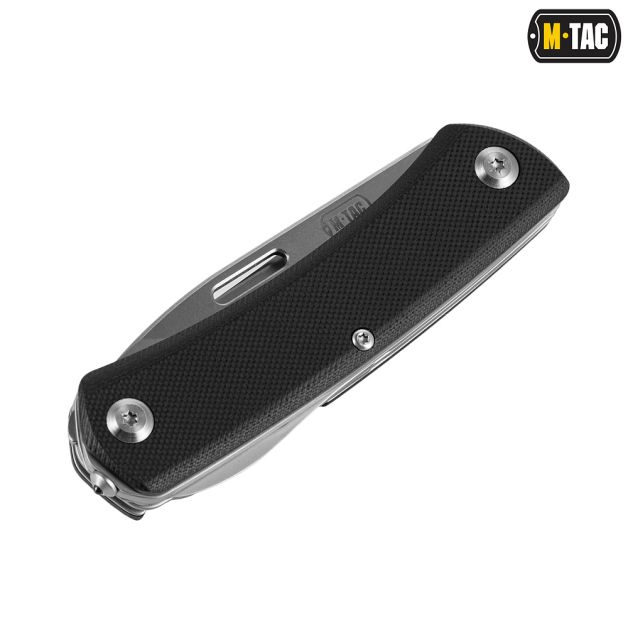 M-Tac нож складной Type 9 (6 инструментов) Black/Steel