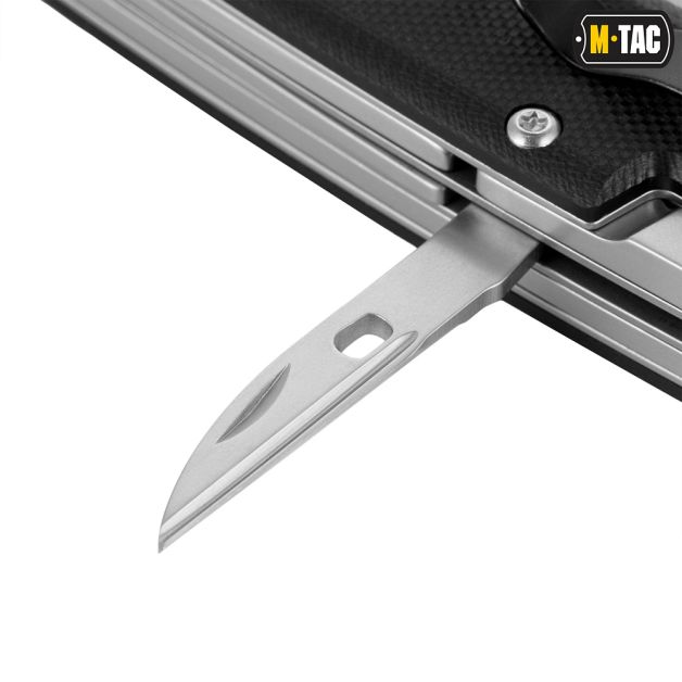 M-Tac нож складной Type 9 (6 инструментов) Black/Steel