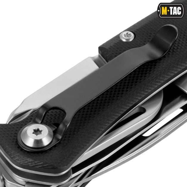 M-Tac нож складной Type 9 (6 инструментов) Black/Steel