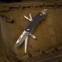 M-Tac нож складной Type 9 (6 инструментов) Black/Steel