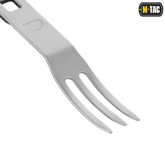 M-Tac столовый набор разъемный (3 элемента) Black/Steel