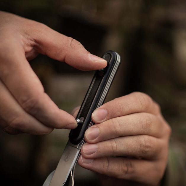 M-Tac столовый набор разъемный (3 элемента) Black/Steel