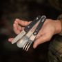 M-Tac столовый набор разъемный (3 элемента) Black/Steel