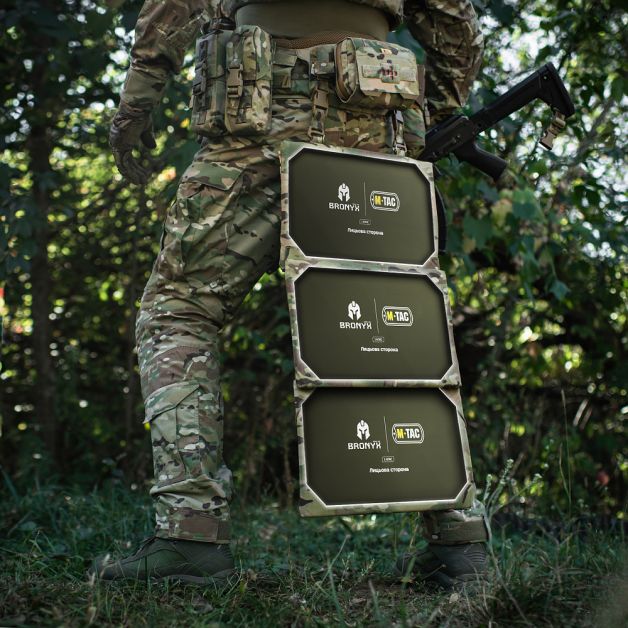 M-Tac коврик для сидения трехсекционный с балистическим пакетом 1 класс (BRONYX) Multicam