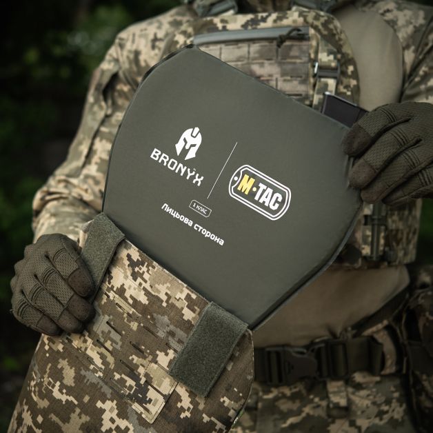 M-Tac фартук противоосколочный с баллистическим пакетом 1 класс (BRONYX) Laser Cut XL MM14