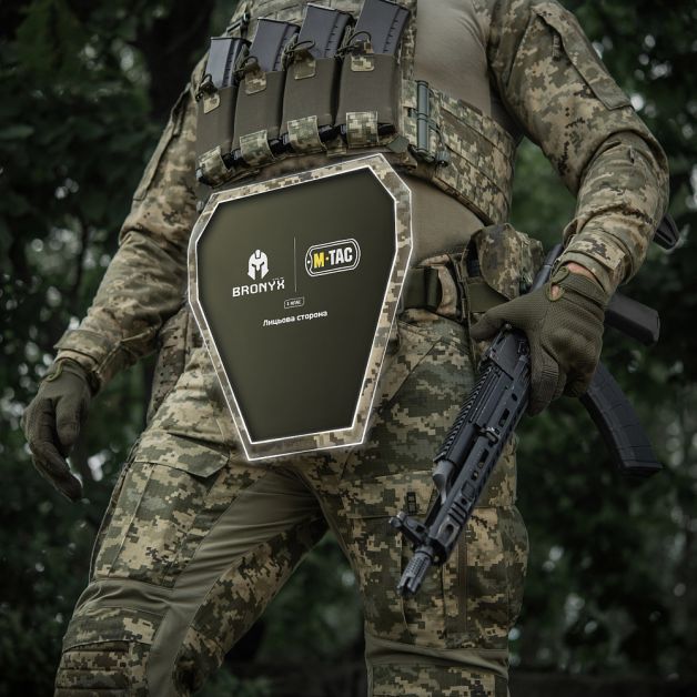 M-Tac фартук противоосколочный с баллистическим пакетом 1 класс (BRONYX) Laser Cut XL MM14