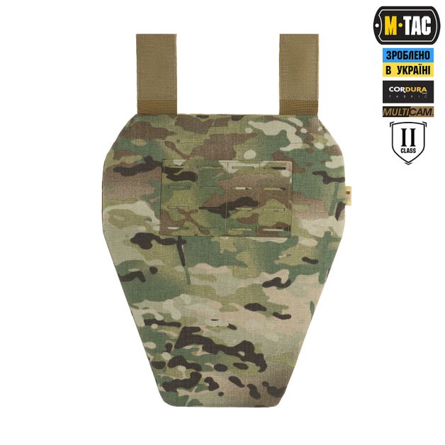 M-Tac фартук противоосколочный с баллистическим пакетом 2 класс (BRONYX) Laser Cut XL Multicam