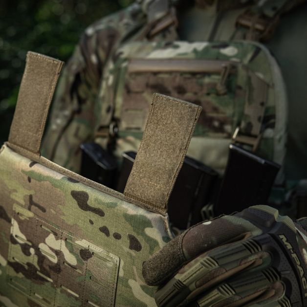 M-Tac фартук противоосколочный с баллистическим пакетом 2 класс (BRONYX) Laser Cut XL Multicam