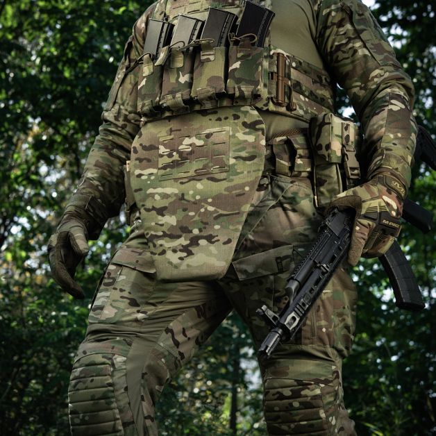 M-Tac фартук противоосколочный с баллистическим пакетом 2 класс (BRONYX) Laser Cut XL Multicam