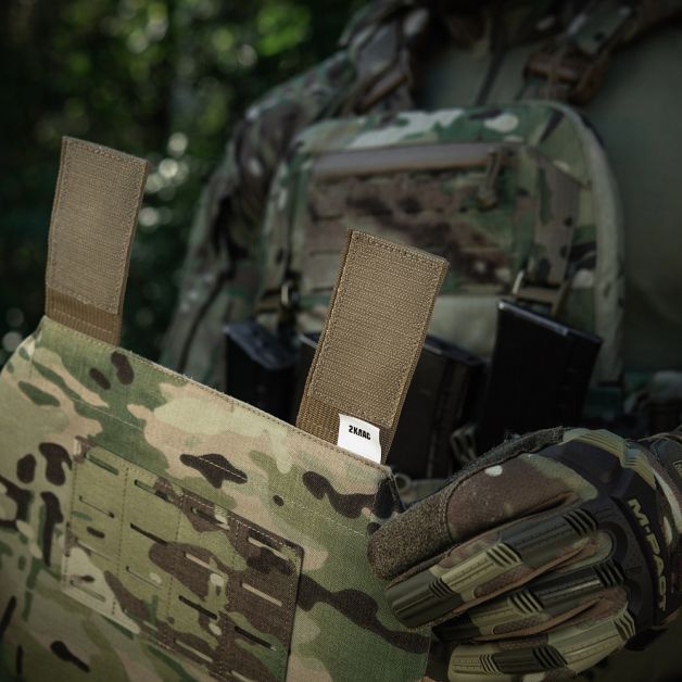 M-Tac фартук противоосколочный с баллистическим пакетом 2 класс (BRONYX) Laser Cut XL Multicam