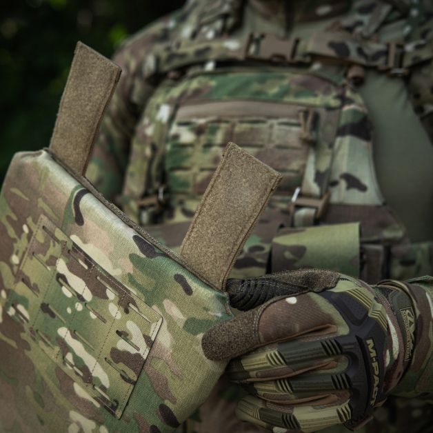 M-Tac фартук противоосколочный с баллистическим пакетом 2 класс (BRONYX) Laser Cut Multicam