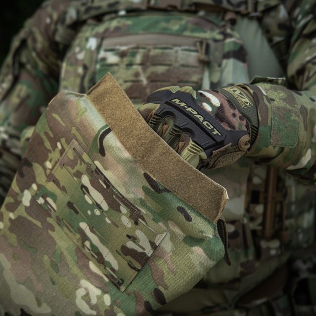 M-Tac фартук противоосколочный с баллистическим пакетом 2 класс (BRONYX) Laser Cut Multicam