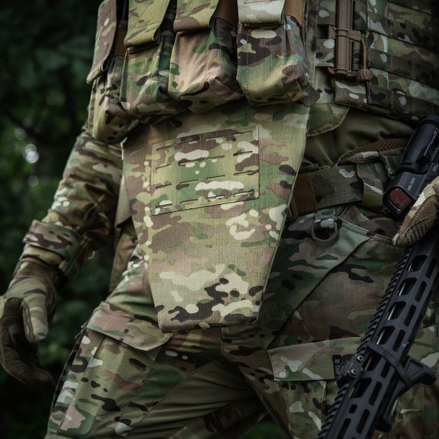 M-Tac фартук противоосколочный с баллистическим пакетом 2 класс (BRONYX) Laser Cut Multicam
