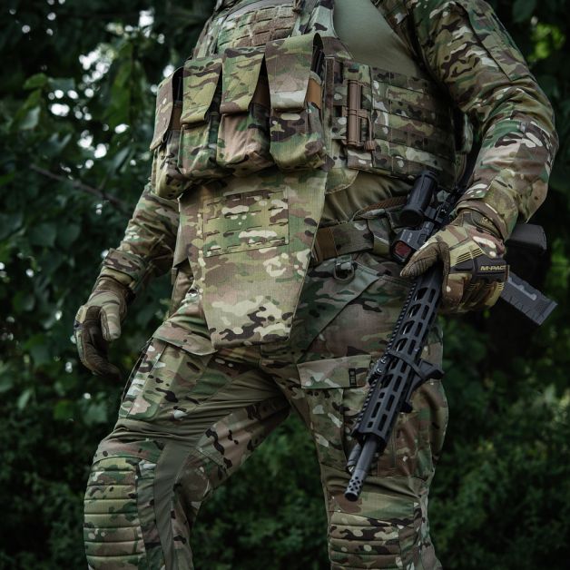 M-Tac фартук противоосколочный с баллистическим пакетом 2 класс (BRONYX) Laser Cut Multicam