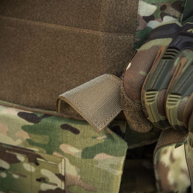 M-Tac фартук противоосколочный с баллистическим пакетом 2 класс (BRONYX) Laser Cut Multicam
