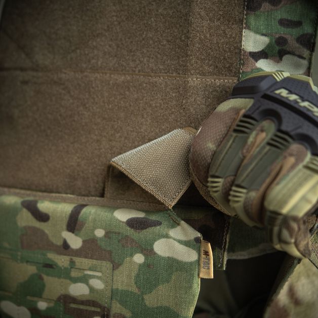 M-Tac фартук противоосколочный с баллистическим пакетом 1 класс (BRONYX) Laser Cut Multicam