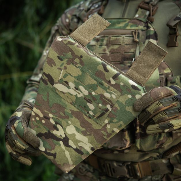 M-Tac фартук противоосколочный с баллистическим пакетом 1 класс (BRONYX) Laser Cut Multicam
