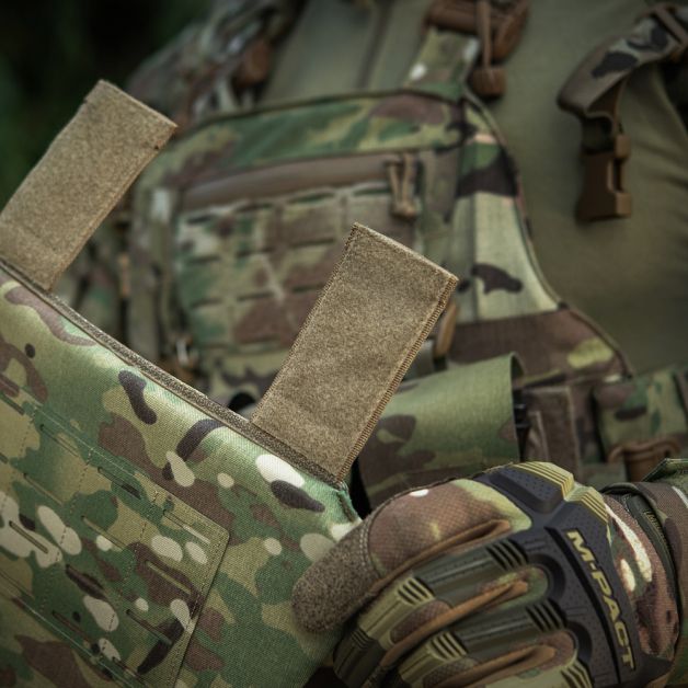 M-Tac фартук противоосколочный с баллистическим пакетом 1 класс (BRONYX) Laser Cut Multicam