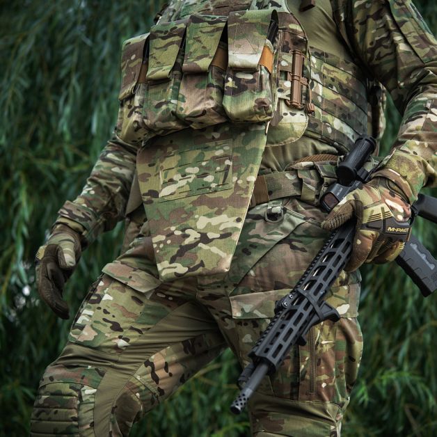 M-Tac фартук противоосколочный с баллистическим пакетом 1 класс (BRONYX) Laser Cut Multicam