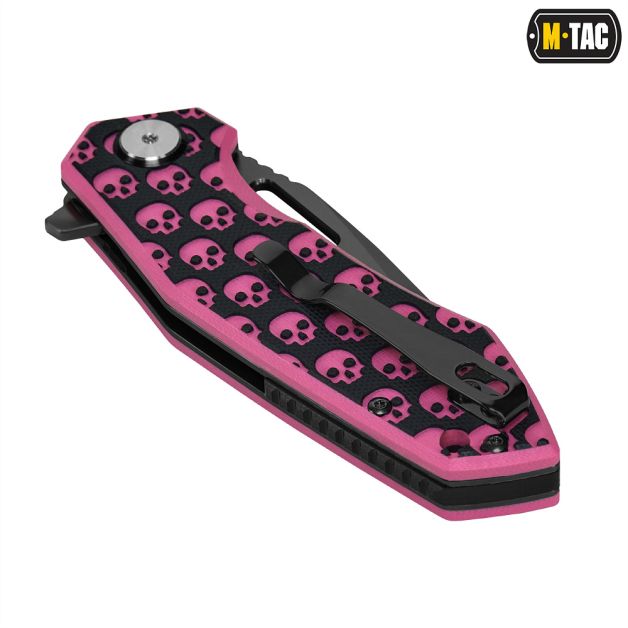 M-Tac ніж складний Type 12 Skull Black/Pink