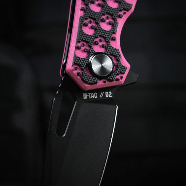 M-Tac ніж складний Type 12 Skull Black/Pink