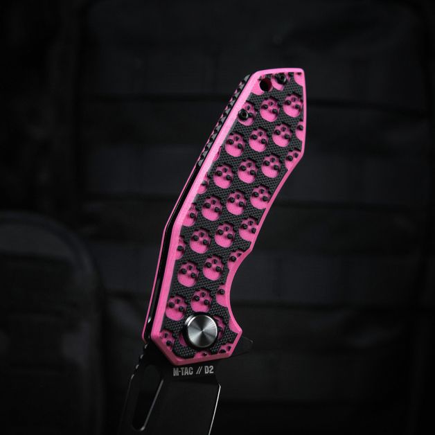 M-Tac ніж складний Type 12 Skull Black/Pink
