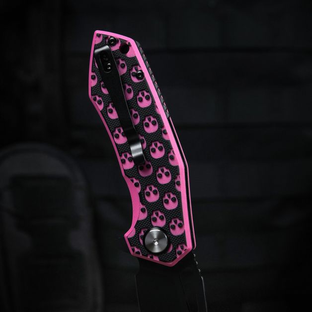 M-Tac ніж складний Type 12 Skull Black/Pink