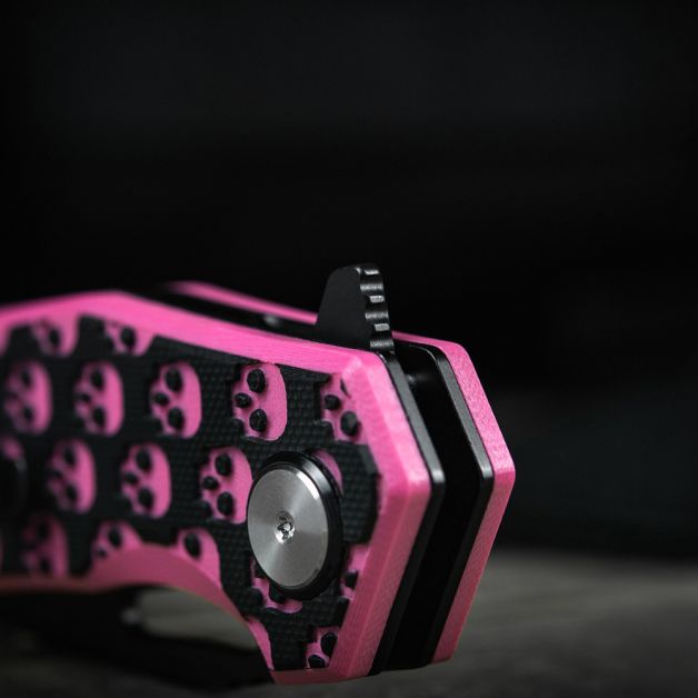 M-Tac ніж складний Type 12 Skull Black/Pink