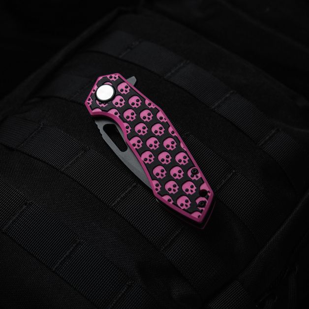 M-Tac ніж складний Type 12 Skull Black/Pink