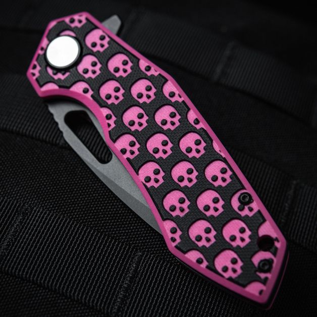 M-Tac ніж складний Type 12 Skull Black/Pink