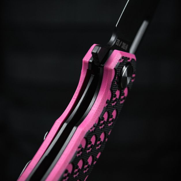 M-Tac ніж складний Type 12 Skull Black/Pink
