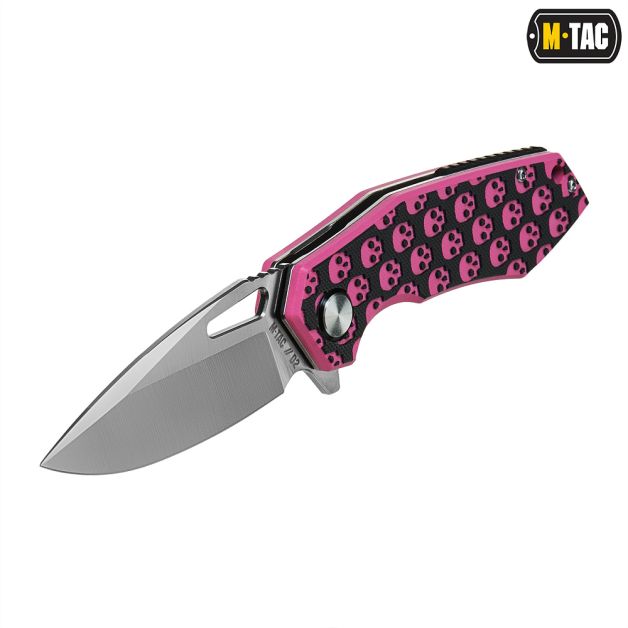 M-Tac нож складной Type 12 Skull Black/Pink/Steel