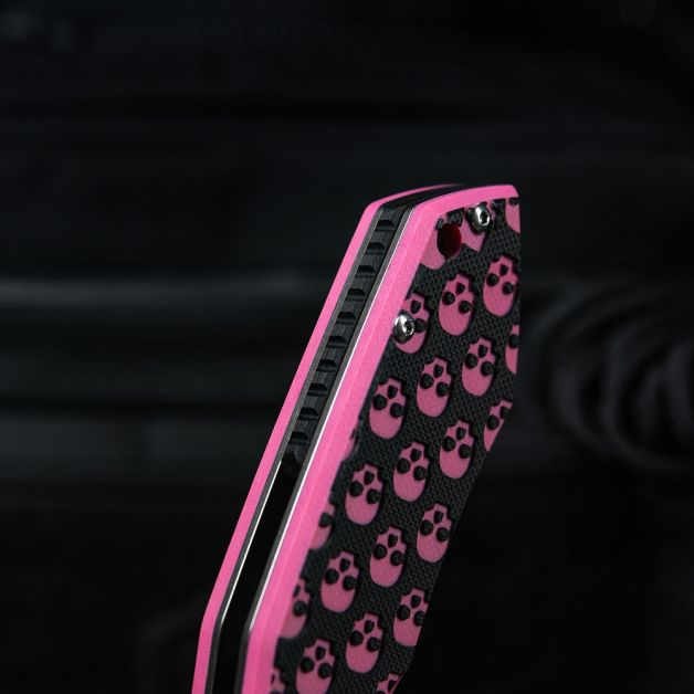 M-Tac нож складной Type 12 Skull Black/Pink/Steel