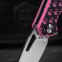 M-Tac нож складной Type 12 Skull Black/Pink/Steel