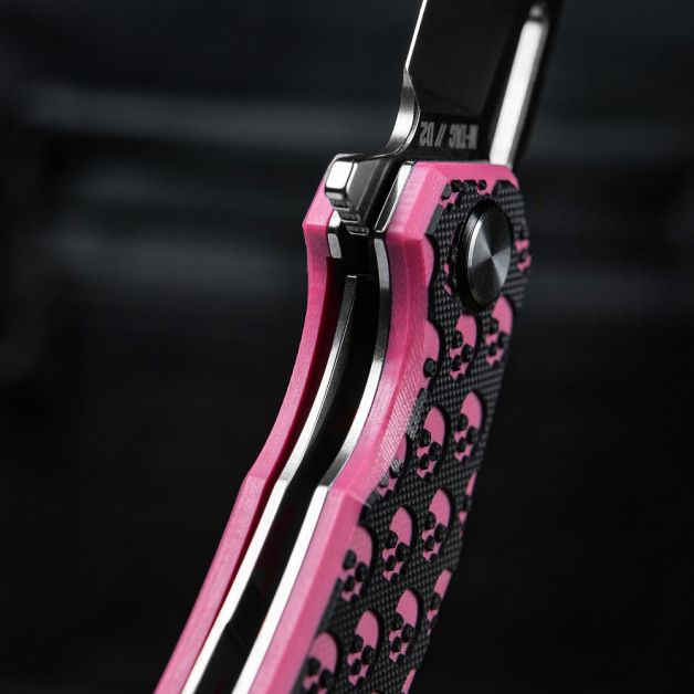 M-Tac нож складной Type 12 Skull Black/Pink/Steel