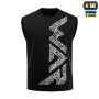 M-Tac футболка безрукавка WAR Cotton Hard Black/White