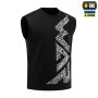 M-Tac футболка безрукавка WAR Cotton Hard Black/White