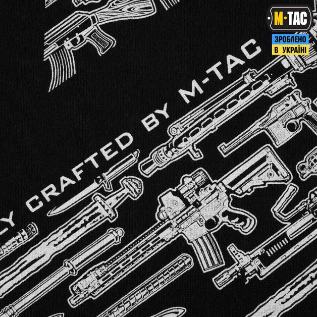 M-Tac футболка безрукавка WAR Cotton Hard Black/White