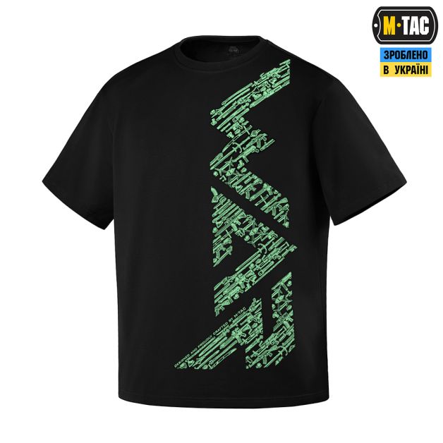 M-Tac футболка WAR Cotton Hard Black/Mint