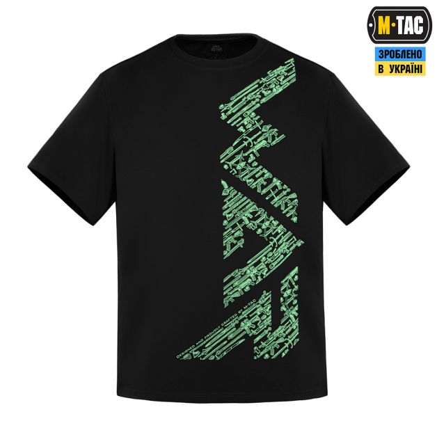 M-Tac футболка WAR Cotton Hard Black/Mint