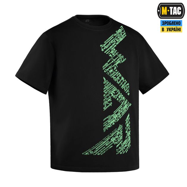 M-Tac футболка WAR Cotton Hard Black/Mint