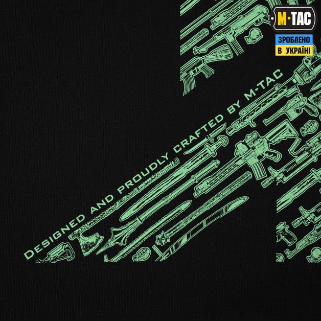 M-Tac футболка WAR Cotton Hard Black/Mint