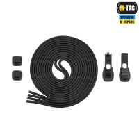 M-Tac шнурки Elastic Shoelaces Black 120 см