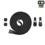 M-Tac шнурки Elastic Shoelaces Black 120 см