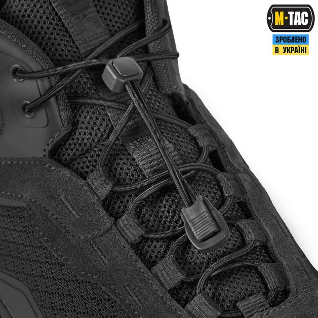 M-Tac шнурки Elastic Shoelaces Black 120 см