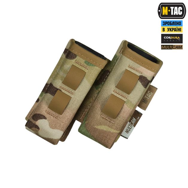 M-Tac подсумок двойной для пистолетного магазина 30° Elite Multicam